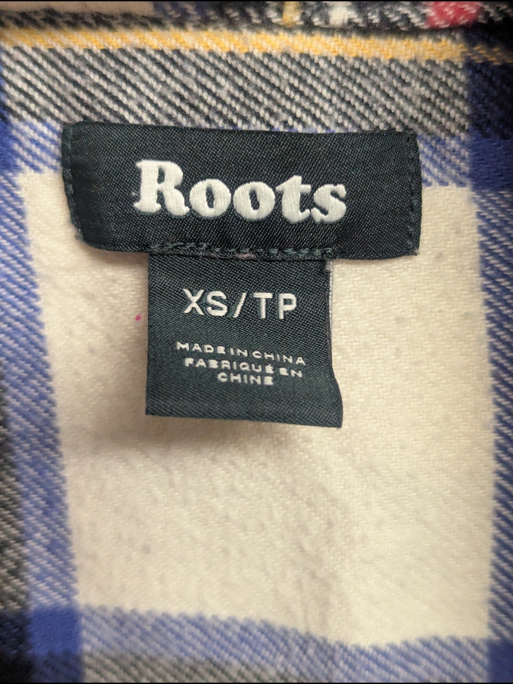 Roots Plaid Flannel Shacket Oversized Shirt Jacket XS - Picture 7 of 11